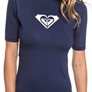 Roxy Women's Whole Hearted Short Sleeve Rashguard